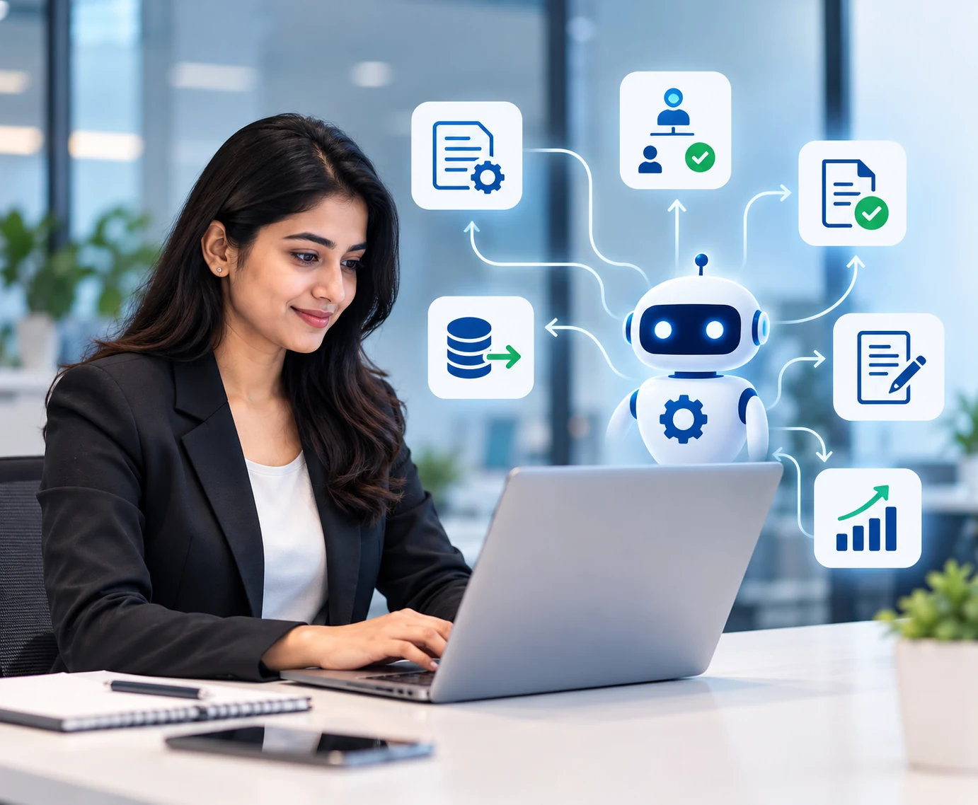 Automation: AI agents running business workflows
