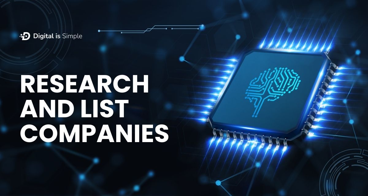 research and list companies